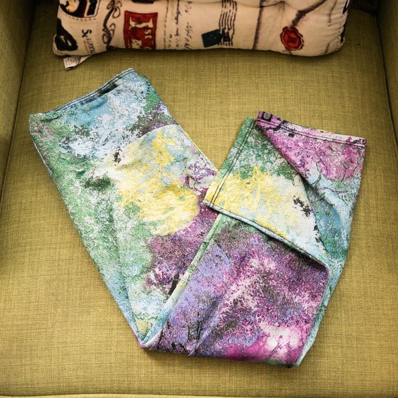 Onzie Pants - Onzie | Capri Leggings - Green/Blue/Pink, S/M